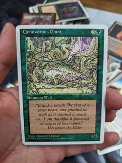 MTG Carnivorous Plant Alternate 4th Edition Regular Common - Image 1