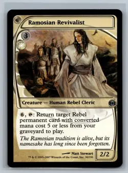 Magic The Gathering Future Sight Ramosian Revivalist #30/180 MTG TCG CCG - Image 1