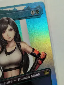 *One Damage Speck On Front* Tifa Lockhart Final Fantasy 0391 MTG Borderless Foil - Image 3