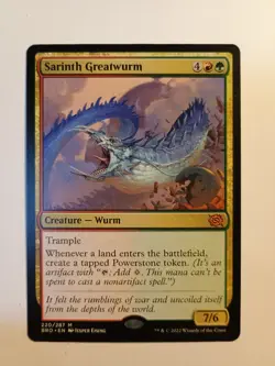 Sarinth Greatwurm 220/287 Mtg Magic The Gathering Regular Mythic BRO NM - Image 1