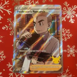 Professor's Research Trainer 024/025 Supporter Celebrations Pokemon TCG 2021 - Image 1