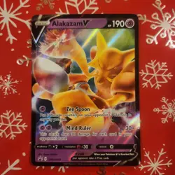Alakazam V SWSH083 Basic Ultra Rare Black Star Promo Sword & Shield Pokemon TCG - Image 1