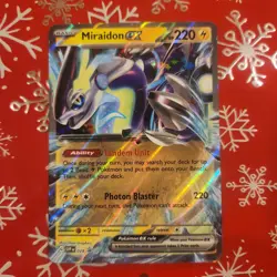 Miraidon EX SVP 028 Basic Black Star Promo Scarlet & Violet Pokemon TCG 2023 - Image 1