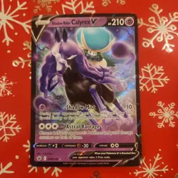 Shadow Rider Calyrex V 074/198 Basic Ultra Rare Chilling Reign Pokemon TCG 2021 - Image 1