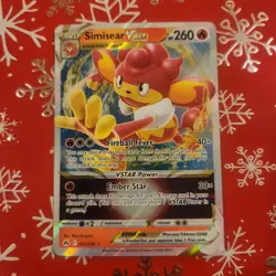 Simisear VSTAR 023/159 Ultra Rare Crown Zenith Pokemon TCG 2023 HP260 Ember Star - Image 1