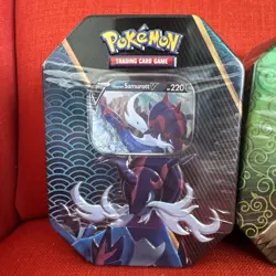 Pokemon TCG Divergent Powers Tins Set of 3 Sealed: Decidueye Samurot Typhlosion - Image 2