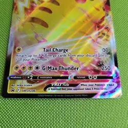 Pikachu Vmax Swsh286 Black Star Promo Holo Pokemon Card 2023 - Image 4