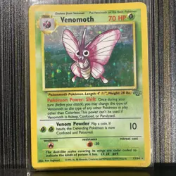 1999 Pokemon Jungle Venomoth Holo Rare Card 13/64 - Image 1