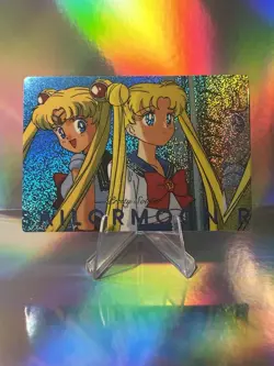 Sailor Moon R- Vintage Prism Holographic Sticker Trading Card - Image 1