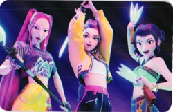 RUMI MIRA ZOEY BATTLE KPOP DEMON HUNTERS The Kpop Star Lomo Collectible Card - Image 1
