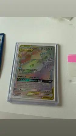 Celebi & Venusaur GX Holo Card 182/181 Secret Team Up Edition - Image 1