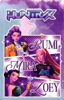 ZOEY RUMI MIRA HUNTR/X KPOP DEMON HUNTERS The Kpop Star Lomo Collectible Card - Image 2