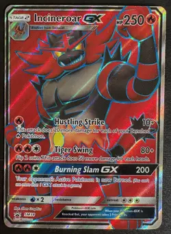 Incineroar GX SM38 SM Black Star Promo Pokemon Card Full Art Rare HP - Image 1