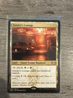Xander's Lounge Streets of New Capenna Magic: The Gathering Land Card - Image 1