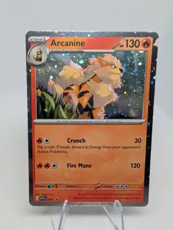 Arcanine Cosmo Holo Scarlet & Violet Promo 011 Pokemon TCG Card - NM - Image 1