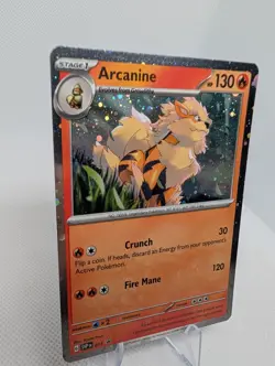 Arcanine Cosmo Holo Scarlet & Violet Promo 011 Pokemon TCG Card - NM - Image 2