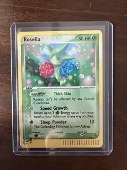 Pokemon TCG Roselia EX Dragon Holo Rare Card 9/97 Vintage 2003 - Image 1