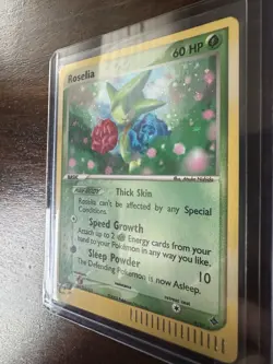 Pokemon TCG Roselia EX Dragon Holo Rare Card 9/97 Vintage 2003 - Image 2