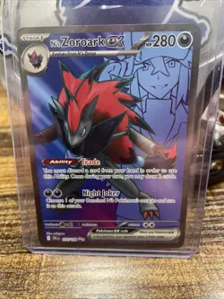 Pokemon TCG N's Zoroark EX Double Rare Holo Card 175/159 Sv09 Journey Together - Image 1