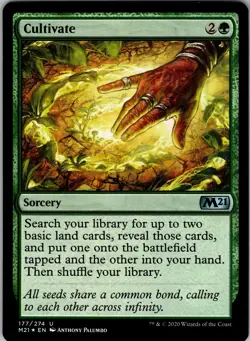 Cultivate Core Set 2021 Uncommon LP Magic: The Gathering 177 Foil - Image 1