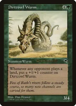Dirtcowl Wurm - Prerelease Promo Prerelease Events LP MTG - Image 1