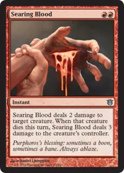 4x Searing Blood NM-Mint, English Born of the Gods MTG Magic - Image 1