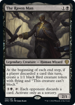 x1 The Raven Man - Foil R MTG Dominaria United M/NM, English - Image 1