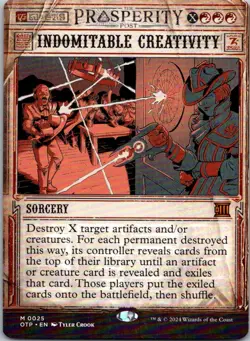 Magic the Gathering HP Indomitable Creativity Breaking News MTG Free Shipping! - Image 1