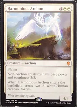 Harmonious Archon #017 MTG: Throne of Eldraine Regular *Buy 2 Get 1 - Image 1