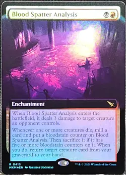 Blood Spatter Analysis #413 Murders at Karlov Manor Ext Art Foil R *Buy 2 Get 1 - Image 1