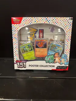 Pokemon TCG Scarlet & Violet 151 Poster Collection Box 3 Packs New Sealed 820650853166 - Image 1