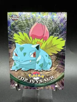 Ivysaur #2 Pokemon 2000 Topps Chrome - Series 1 (TV Animation) [Holo] - Image 1