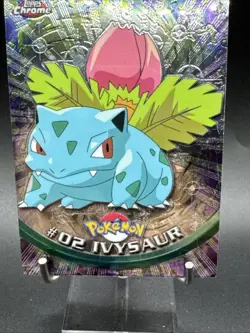 Ivysaur #2 Pokemon 2000 Topps Chrome - Series 1 (TV Animation) [Holo] - Image 3