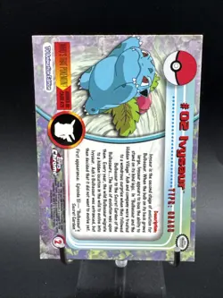Ivysaur #2 Pokemon 2000 Topps Chrome - Series 1 (TV Animation) [Holo] - Image 4