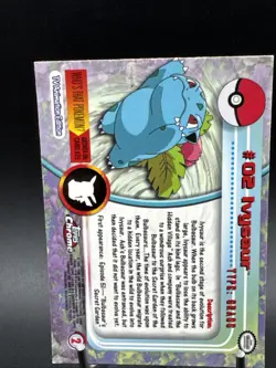 Ivysaur #2 Pokemon 2000 Topps Chrome - Series 1 (TV Animation) [Holo] - Image 5