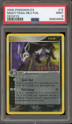 Pokemon Mightyena EX Deoxys Reverse Holo Rare #12 PSA 9 Mint - Image 1
