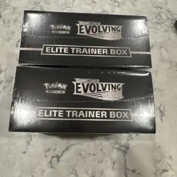 Pokemon Evolving Skies Elite Trainer Box Factory Sealed Set of 2 Corners Dented - Image 5