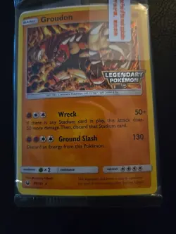 Groudon Legendary Pokemon Stamp Promo - Celestial Storm 81/168 - Holo Rare- LP - Image 1