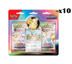 Pokemon TCG Prismatic Evolutions: 2-Pack Blister Eevee Promo, Lot of 10 [SEALED] - Image 1