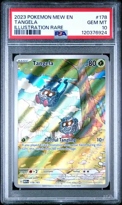 2023 POKEMON MEW EN-151 ILLUSTRATION RARE #178 TANGELA PSA 10 - Image 1