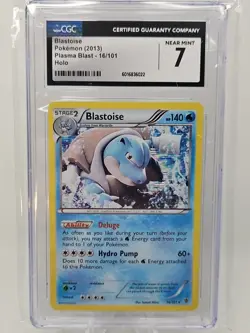 Blastoise 16/101 Plasma Blast Holo pokemon CGC 7 - Image 1