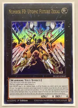 Yugioh! 1x Number F0: Utopic Future Zexal DUAD-EN042 Ultra Rare 1st Ed NM - Image 1
