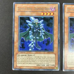 2x Destiny Hero - Diamond Dude - EOJ-EN003 - Rare 2x 1st Edition Light Play - Image 2