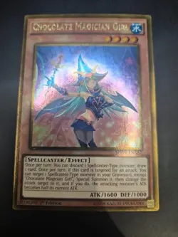 YUGIOH CHOCOLATE MAGICIAN GIRL GOLD RARE EX MVP1-ENGS2 - Image 1