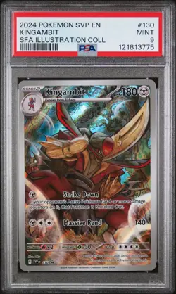 Graded Pokemon Card - Kingambit svp 130 Shrouded Fable Illustration PSA 9 - Image 1