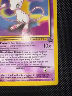 Mew 8 Non-Holo Black Star Promo Regular Card LP+ Pokemon TCG - Image 2