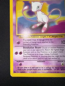 Mew 8 Non-Holo Black Star Promo Regular Card LP+ Pokemon TCG - Image 5