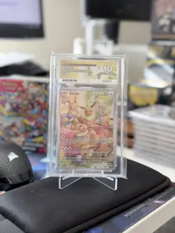 Pokemon Eevee TCG Twilight Masquerade Illustration Rare Card 188/167 Ace 10 - Image 1