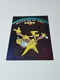 1999 #65 Alakazam Topps Pokemon Card Holo TV Animation Series - Image 3