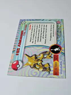 1999 #65 Alakazam Topps Pokemon Card Holo TV Animation Series - Image 5